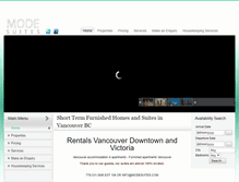 Tablet Screenshot of modesuites.com